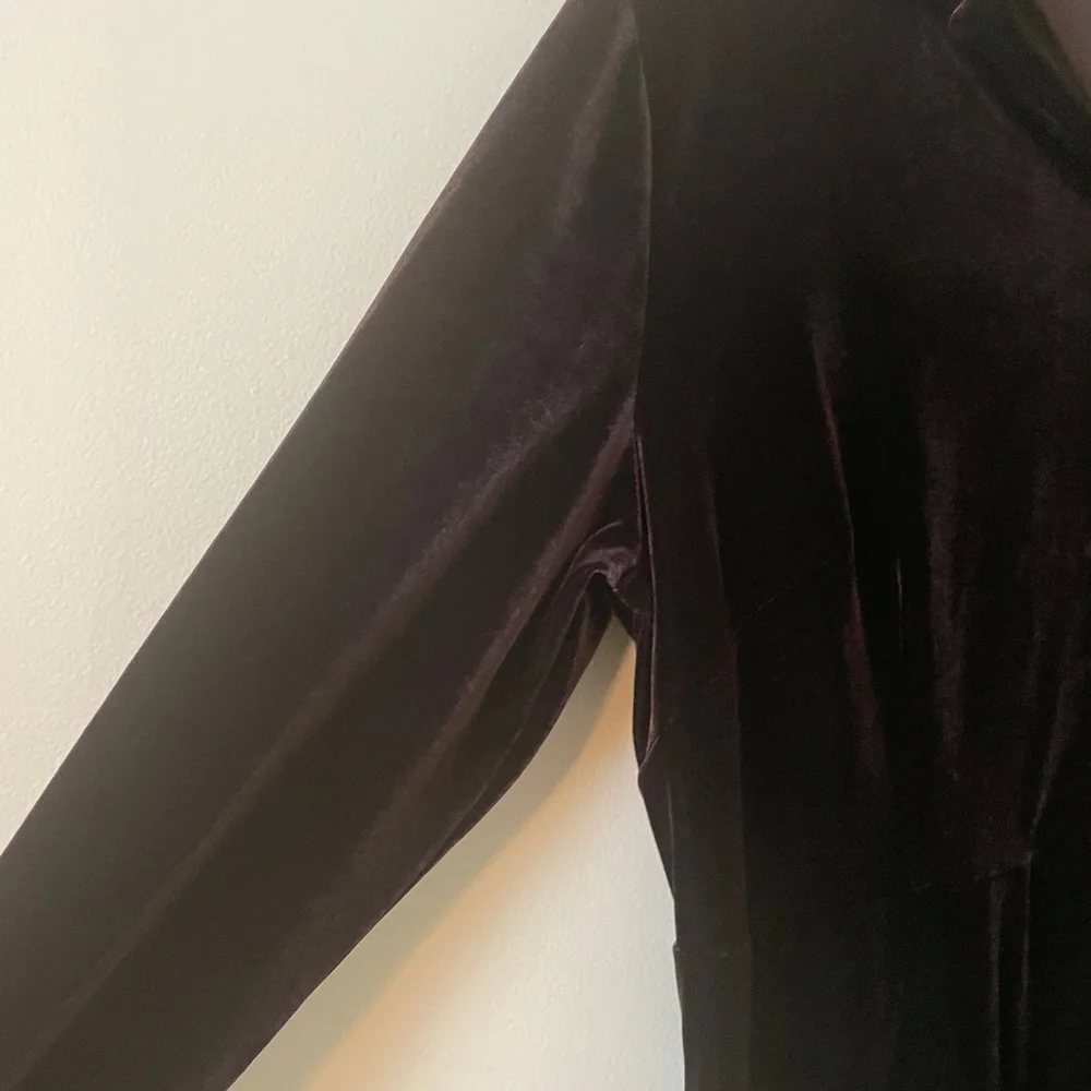 NWT Vintage EDDIE BAUER Y2K Women’s Velour Dress  Fit Flare 10 P